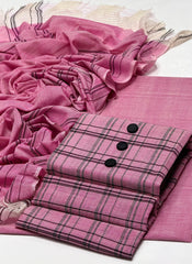 Premium 3pc Khaddi Lawn Suit | Self-Jacquard Shirt & Lining Dupatta | Eid 2026