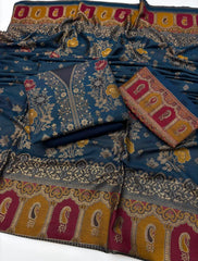 Pashmina Jacquard 5PC Suit – Gala Daman Shirt & Brosha Shawl