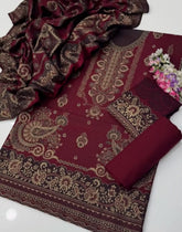 Pashmina Whool Jacquard Dress