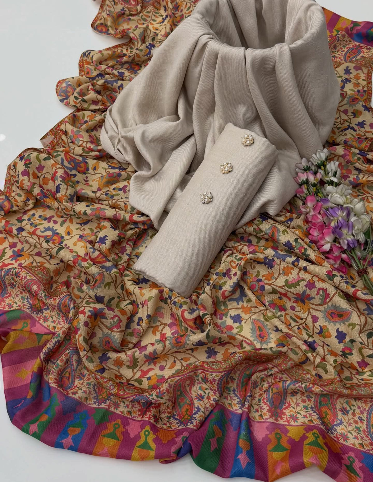 Kalamkari Shawl Dress