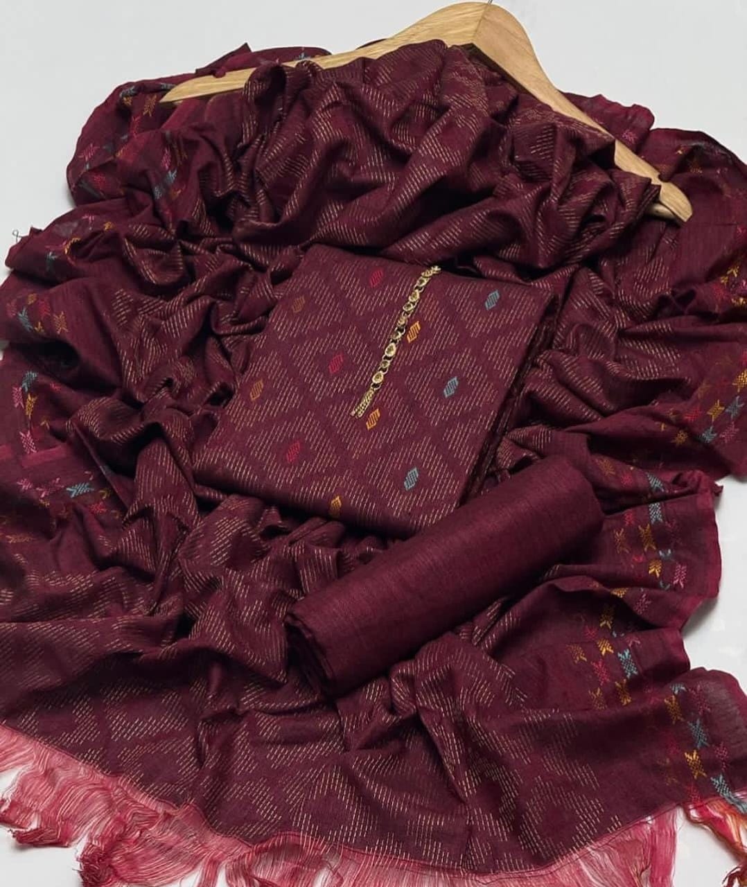 Jaquard Khaadi Khaddar 3 Piece