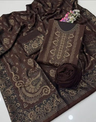 Pashmina Whool Jacquard Dress